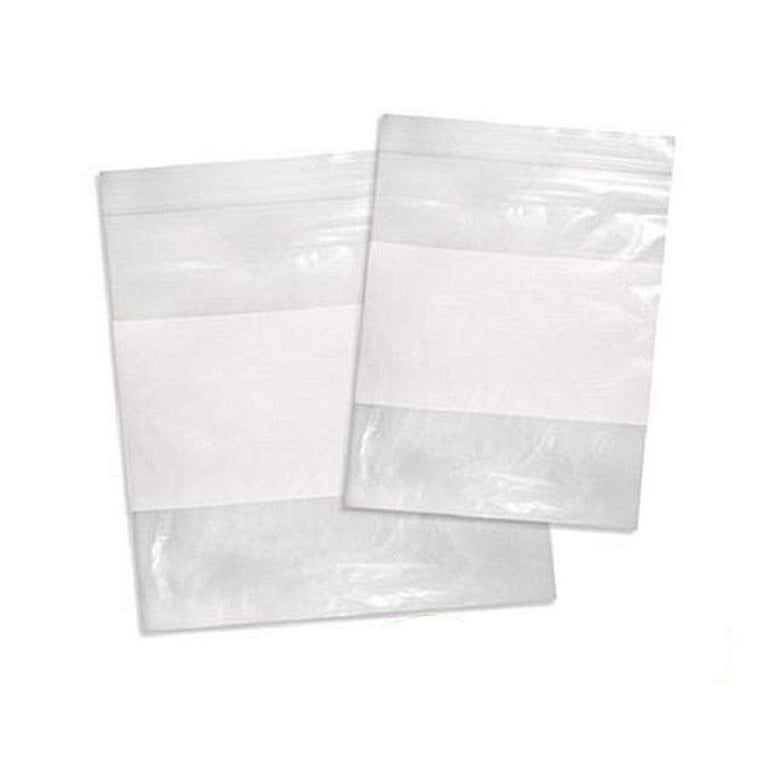 100 Plastic Bags Zip Seal 2-4-6Mil Thick Reclosable Top Lock Zipper Small  Large