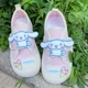 thumbnail image 1 of Sanrioed-zapatos de lona de Anime My Melody, Serie de muñecas Cinnamoroll Kuromi, cómodos e informales, a la moda, para niños, 1 of 5