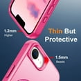 thumbnail image 5 of Dteck for iPhone 16e Case with Screen Protector, Magnetic for iPhone 16E Phone Case Compatible with MagSafe, Military Grade Drop Tested Translucent Hard Back Protective Cover with Ring Stand,Rose, 5 of 8