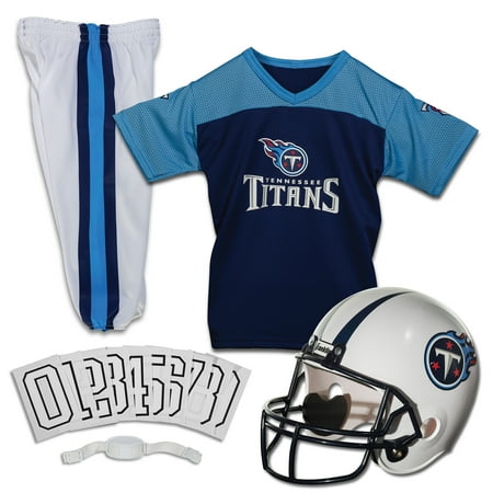 Tennessee Titans Nfl End - Franklin Sports NFL Tennessee Titans Youth Licensed Deluxe Uniform Set, Small