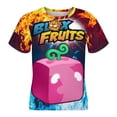 thumbnail image 6 of Kids Blox Fruit T-Shirts, Youth RubberFruit T-Shirts, Casual Crew Neck Shirts for Boys Girls, Fashion 3D Print Short Sleeve Tee, 6 of 9