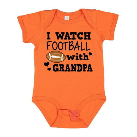 

Inktastic I Watch Football with My Grandpa Gift Baby Boy Bodysuit