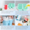 thumbnail image 3 of Popsicle Molds 12pieces Silicone Ice Pop Out Molds BPA Free Reusable Easy Releasing Ice Pop Maker Pack of 2 Ice Pop Molds with Popsicle Sticks，Cleaning Tool and Funnel (D), 3 of 7