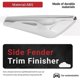 thumbnail image 4 of For -BMW X3 X4 F25 F26 2013-2017 Front Right Side Chrome Fender Trim Finisher Marker Turn Signal Lig, 4 of 5
