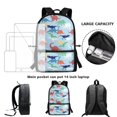 thumbnail image 6 of HUIACONG Dinosaur Print School Backpack for Girls Boys Ages 6-18 Large Capacity Water Resistant Bookbag for Elementary Middle High School Students Daily Use, 6 of 6