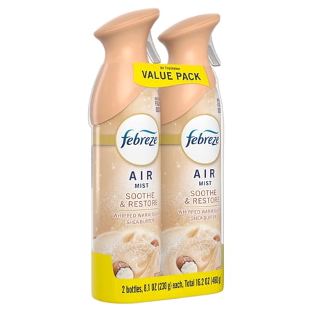Febreze Air Mist Air Freshener Spray, Soothe & Restore, 8.1oz, 2 Count