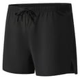 thumbnail image 5 of Stamzod Summer Gym Shorts Men Slid Color Elastic Waist Basic Workout Short Loose Casual Running Shorts with Pocket Plus Size Mens Clothes Black B XL, 5 of 6