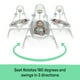 thumbnail image 2 of Ingenuity InLighten Columpio para bebé de 5 velocidades - Asiento giratorio para bebé, arnés de seguridad de 5 puntos, sonidos de la naturaleza, luces - Van Elephant, 2 of 5