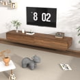 thumbnail image 6 of Blotout 78.7''Minimalist Floating TV Stand, Modern Wall-Mounted Media Console with 4 Drawers, Soft Close Hydraulic Cabinets, Round Corner & Cable Management for Wall-mounted TV Up to 90'', 6 of 8
