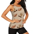thumbnail image 2 of Gaeub Cartoon Squirrel Women's Workout Tank Tops Lightweight Sleeveless Shirts for Women for Athletic Running Tennis Yoga - Medium, 2 of 9