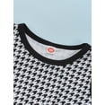 thumbnail image 5 of DOPI Toddler Baby Girl Summer Elegant Dress Houndstooth Print Sleeveless Tulle Sundress One-Piece Clothes Black 4-5 Years, 5 of 5