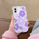 thumbnail image 3 of Funda transparente con diseño de oso floral para iPhone 11, compatible con lentes de cámara para mujeres y niñas, TPU suave, a prueba de golpes, color morado., 3 of 8
