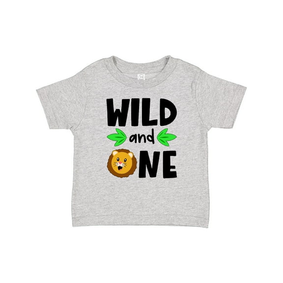 Inktastic Wild and One Cute Lion Birthday Boys or Girls Baby T-Shirt