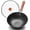Cast Iron Wok, variant on 11" Round Bottom Carbon Steel Wok, Traditional Chinese Stir Fry Pan for Gas Stove & Wok Ring, Round-Bottom Induction Wok Burner Compatible, Uncoated Small Wok Pan
