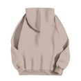 thumbnail image 4 of Womens 2 Piece Fall Outfits Loungewear Hoodie Oversized Sweatshirt Jogger Sweatpants Tracksuit Sweatsuit Set with Pockets New Travel Outfits for Women Khaki XL, 4 of 6