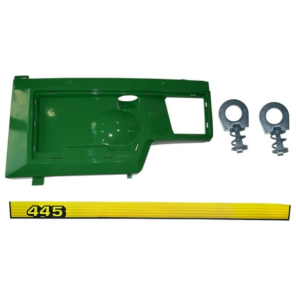 New Kumar Bros USA Left Side Panel, amp, Decal and Panel Retaining Clip Kit AM128983 M130323 Fits John Deere 445 S.No. Above 070001
