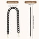 thumbnail image 2 of Correa de bolso de acrílico Uxcell, cadena de acrílico de 24 pulgadas, correas de repuesto para bolso de lujo, correas de mano de moda para clutch, negro, 2 of 7