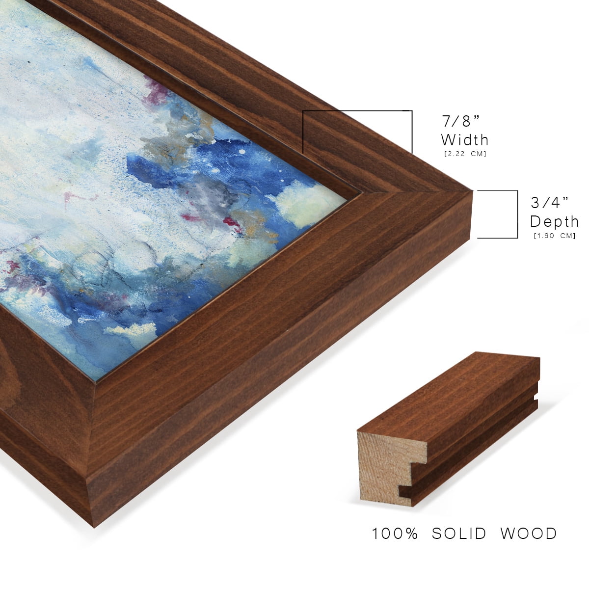 In the Mist II - Framed Print w/glass - Chestnut