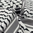 thumbnail image 2 of Houndstooth Palestine Scarf Keffiyeh Arafat Hatta Cotton Wide Scarf with Tassels, Shemagh Arab Cotton Unisex Scarves, 2 of 7