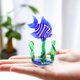 thumbnail image 3 of Figuritas en miniatura de vidrio soplado a mano, Tanque De Agua de peces, hierba, peces, adornos artísticos, accesorios de decoración del hogar, regalo, 3 of 6