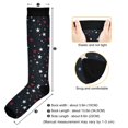 thumbnail image 3 of FORMRS Womens Knee High Socks Casual Long Thick Travel Daily Wear, 1 Pair, Blue Stars Pattern, 3 of 6