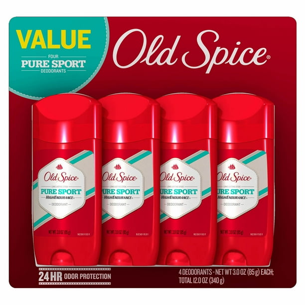 Product of Old Spice High Endurance Deodorant Pure Sport 4 Pk