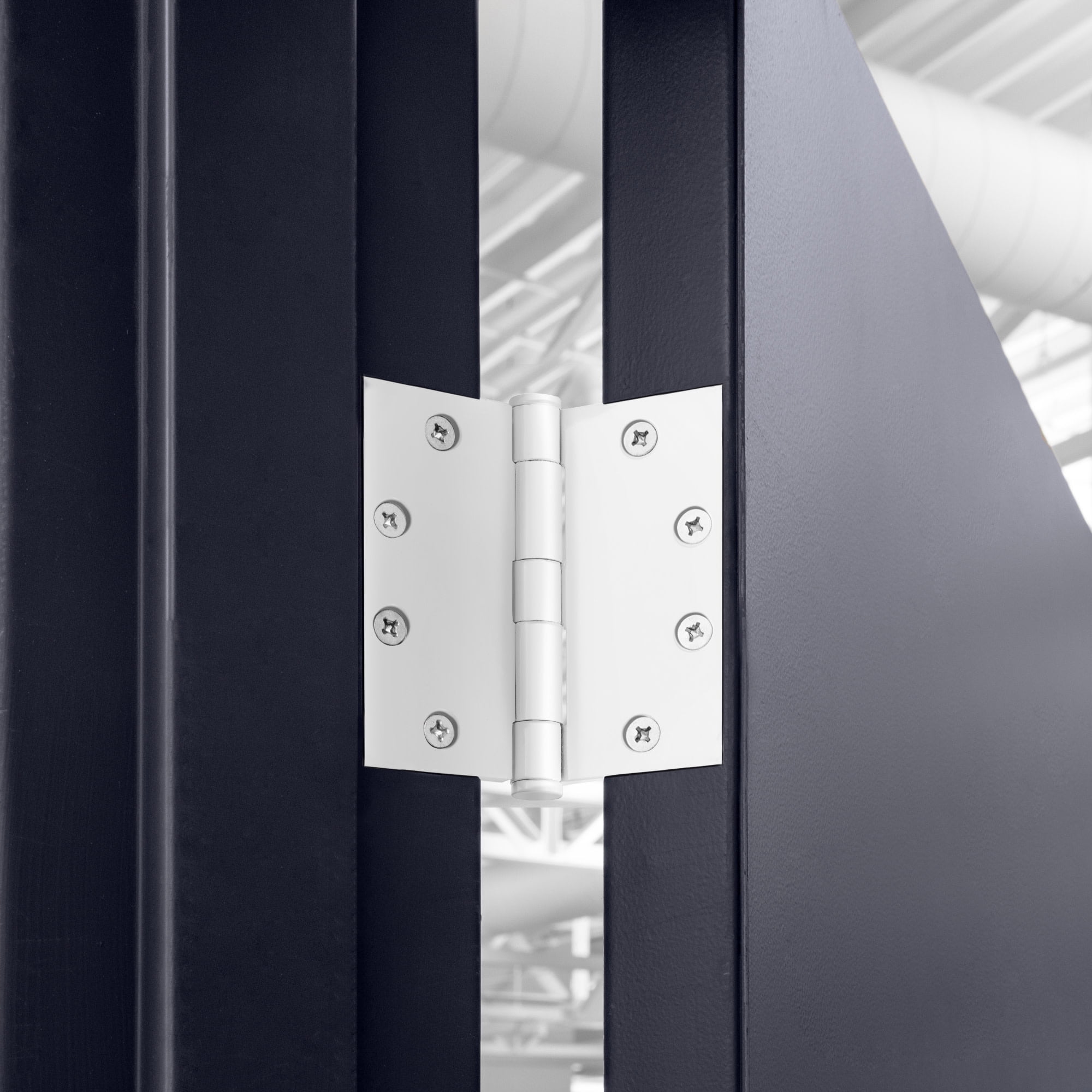 Design House 6-Pack 4.5" H x .625" Radius Square Butterfly Interior/Exterior Door Hinges, White