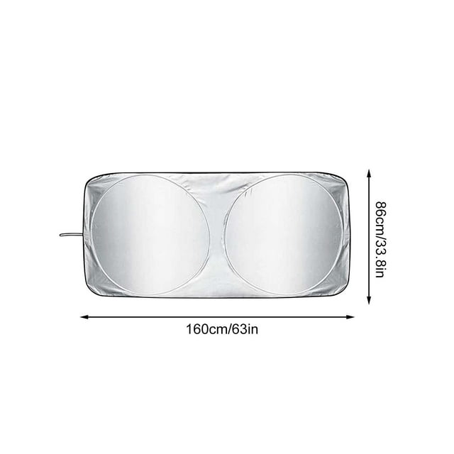 Fiudx Sombrilla para Coche, Protector de Contaminación Frontal, Cortina de Privacidad para Coche, Protección Uv Doble, Uso Diario En Campada, Viajes Familiares, Diseño Plegable