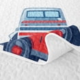 thumbnail image 5 of Homewish Fire Truck Rescue Vehicle Twin Quilt Set For Boys And Girls,Red Yellow White Cartoon Twin Coverlet Set,2pcs, 5 of 7