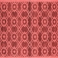 thumbnail image 1 of Ahgly Company Indoor Square Oriental Red Industrial Area Rugs, 4' Square, 1 of 4