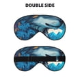 thumbnail image 2 of Uemuo Blue Iceberg Leaf Wolf Pattern Sleep Eye Mask - Light Blocking Sleep Mask Blocking Out Light Perfectly, Soft and Comfortable Night Eye Mask, Eye Blinder, 2 of 7