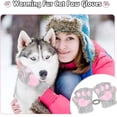 thumbnail image 6 of Dalrosia Cat Paw Gloves Cute Kitten Furry Paws Costume Winter Fingerless Mitten Glove for Kids Women, 6 of 7