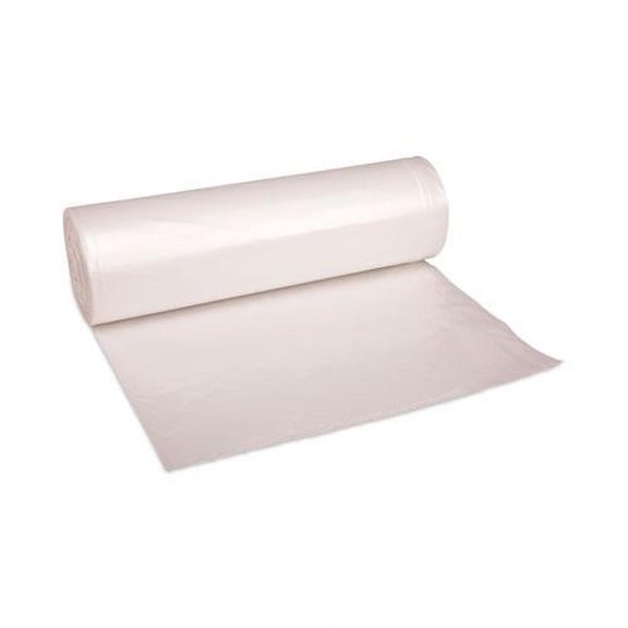 Boardwalk High Density Industrial Can Liners Coreless Rolls 45 gal 16 microns 40 x 48 Natural 10