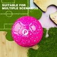 thumbnail image 4 of PP PICADOR Size 4 Soccer Ball Kids Youth, Glitter Shiny Stars Soccer Balls for Girls Boys Child 5-7 8-12 Gift Outdoors Sports Training Ball Recreation Playing Ball (Hot Pink), 4 of 8