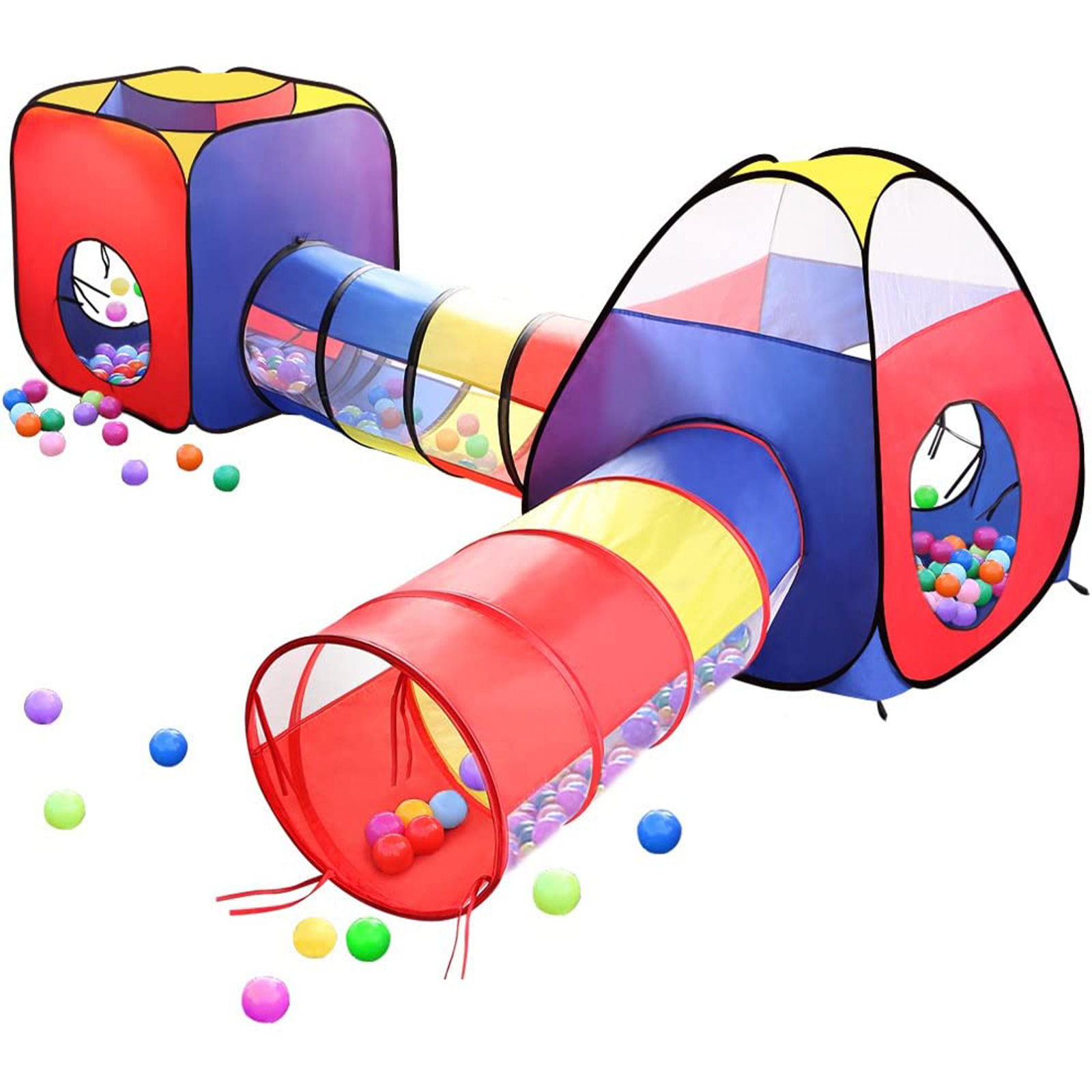 Yexmas 4-in-1 Pop-Up Play Tent and Tunnel Set photo 6