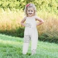 thumbnail image 3 of BONIXOOM Childrens Pajamas On Clearance Little Girls Outfits Clothes Toddler Fashion Spring Crew Neck Pull-On Printed Sleeveless Jumpsuit White 120, 3 of 5