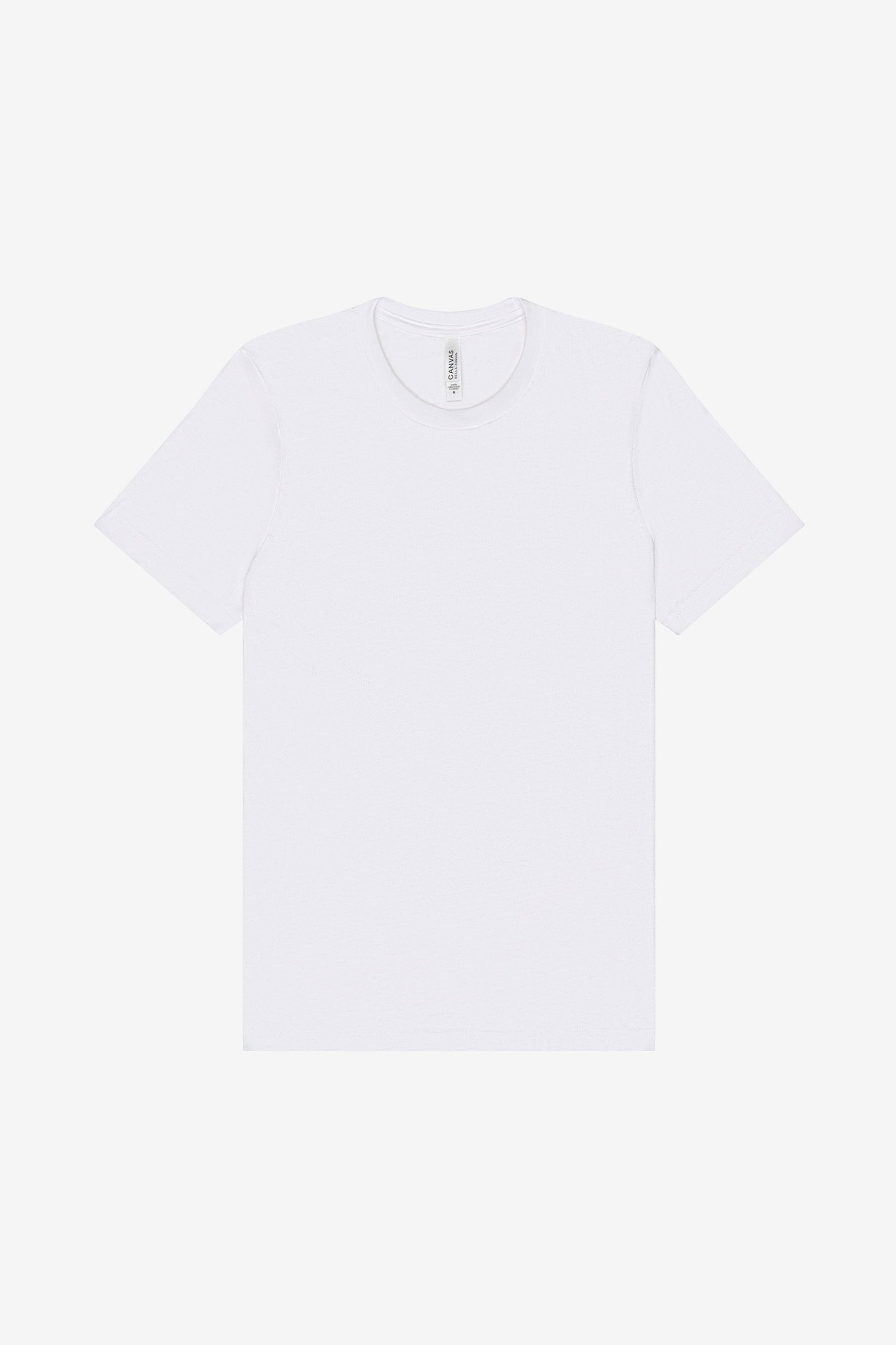 BELLA+CANVAS Adult Unisex Short Sleeve Crew T-Shirt for Tie-Dyeing, 2-Pack, 3XL, White