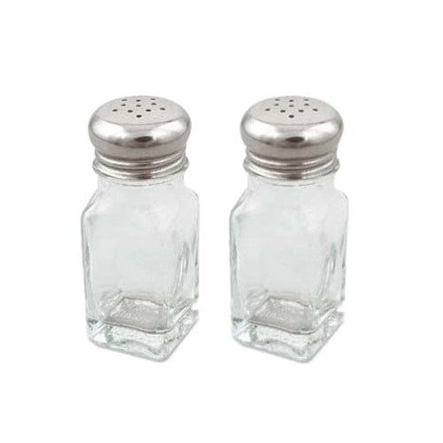 4 Piece Restaurant Style Traditional Salt and Pepper Shaker Set