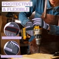 thumbnail image 4 of HANDLANDY Utility Work Gloves Women, Thin Mechanic Working Gloves Touch Screen, Purple, Medium, 4 of 8