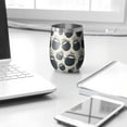thumbnail image 3 of Halloween Pattern 12oz Stainless Steel Insulated Wine Tumbler with Lid and Straw – Double Wall Vacuum Mug for Hot & Cold Drinks, 304 Steel Interior, Sweat-Free Design. Trick or Treat !, 3 of 5