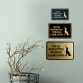 thumbnail image 2 of Signs ByLITA Classic Framed No Se Permiten Perros Ladrando Graphic Spanish Security Sign (Black /Gold) - Small, 2 of 6