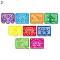 thumbnail image 2 of Travelwant Mexican Party Banners Large Plastic Papel Picado Banner Fiesta Plastic Banners,Día de Los Muertos Decor, Doilies and Decorative Placemat Multi-Purpose-216.54’’, 2 of 2
