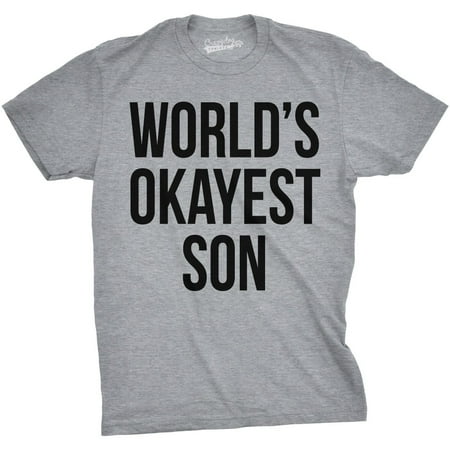 Crazy Dog T-shirts Youth World's Okayest Son Funny Best Child Ever Family T shirt for