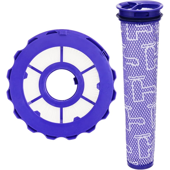 Portek Filter Assembly Replacement Intended for Dy*son DC40 DC42 UP16 UP19 Light Slim Ball Multi Floor 2 Upright Vacuum Cleaners, Pre Post Filters Compare to Part No. 922676-01 & 922676-02