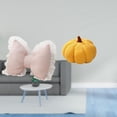 thumbnail image 2 of Cojín de lazo bonito, almohada suave con forma de lazo, cómodo adorno de calabaza para uso decorativo en sala de estar, dormitorio, oficina., 2 of 8