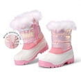 thumbnail image 3 of DREAM PAIRS Girls' Snow Boots, Mid-Calf Winter Boots with Plush Lining, Water-Resistant Upper, Side Zipper and Anti-Slip TPR Outsole, 3 of 6