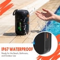 thumbnail image 5 of Dammyty Portable Bluetooth Speaker, IP67 Waterproof Speaker with Loud Sound, Deep Bass, Wireless Stereo Pairing, Bluetooth 5.3, for Home/Outdoor/Party/Beach, 5 of 7
