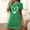 Green, variant on Royisotas Nightgowns for Women Hot Pink Nightdress Plus Size Comfortable Summer Womens Pajamas Printed