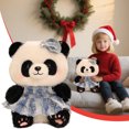 thumbnail image 1 of Decoración del hogar, decoración de habitaciones, decoración de paredes, peluches de pandas, juguetes para el estado de ánimo, a pedido, peluches de pandas súper suaves y realistas con falda, juguetes, 1 of 9