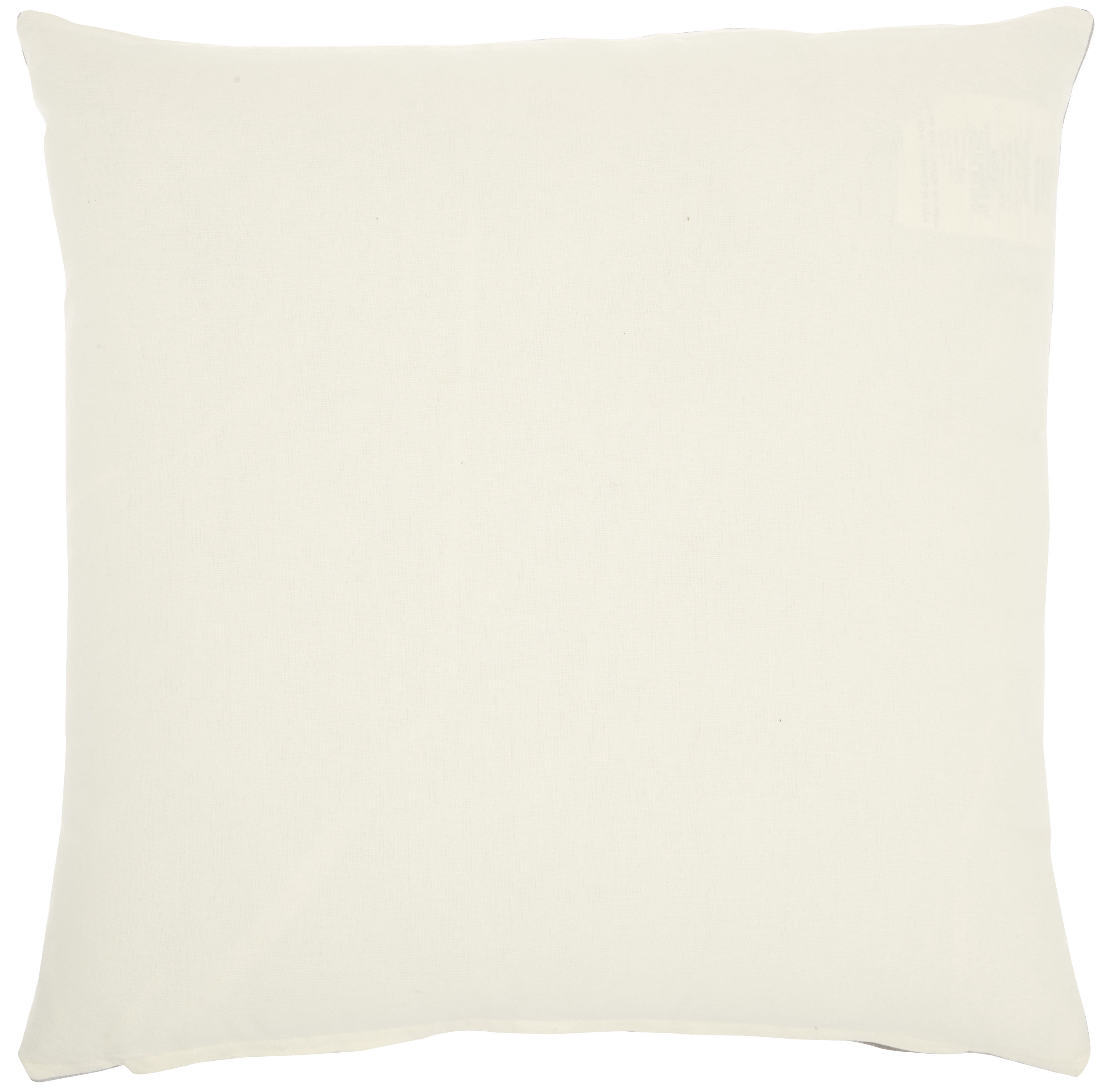 Nourison Life Styles Solid Velvet Ivory Decorative Throw Pillow , 16"X16" -  Walmart.com
